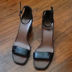 Tory Burch Gabrielle Leather City Block Heel Ankle Strap Sandal Size 10M